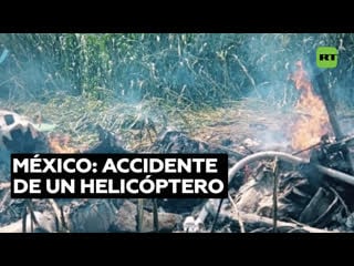 Al menos tres muertos tras accidentarse un helicóptero en el estado mexicano de jalisco