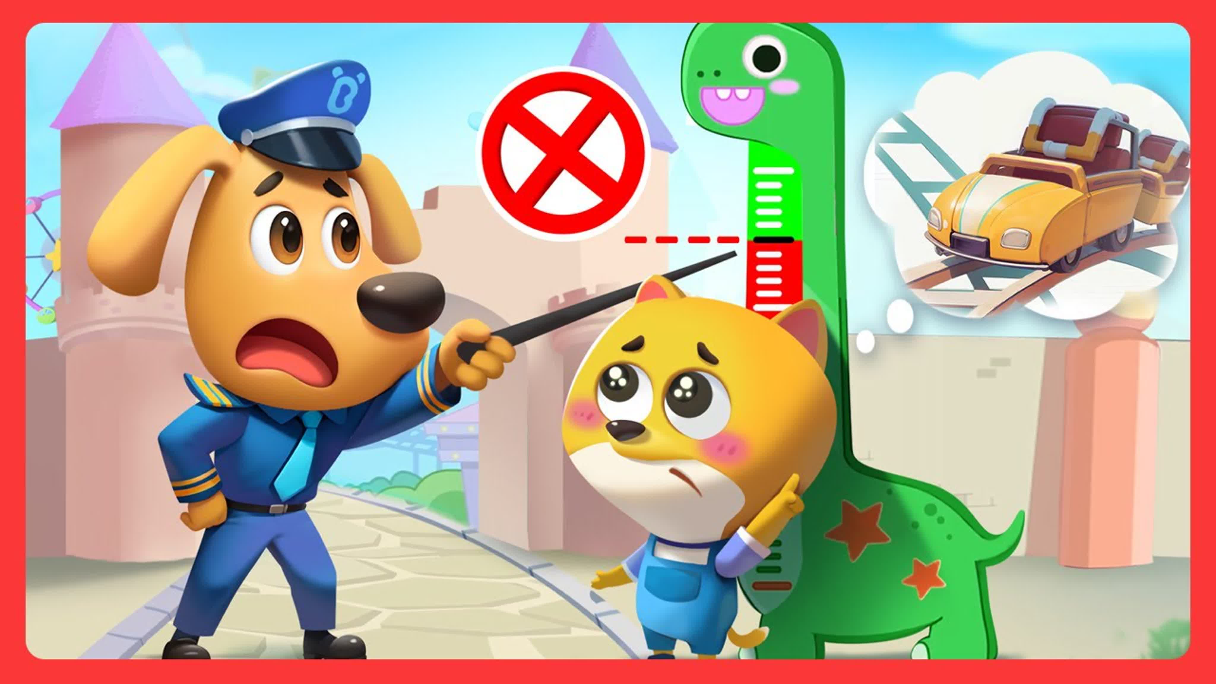 Amusement rides safety🎢| porn cartoon | safety cartoon | police cartoon |  sheriff labrador | babybus