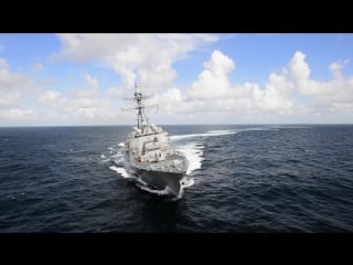 Заводские испытания новейшего эсминца uss john finn (ddg 113)