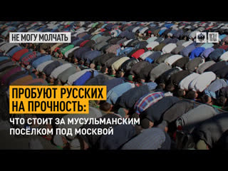 Пробуют русских на прочность что стоит за мусульманским посёлком под москвой