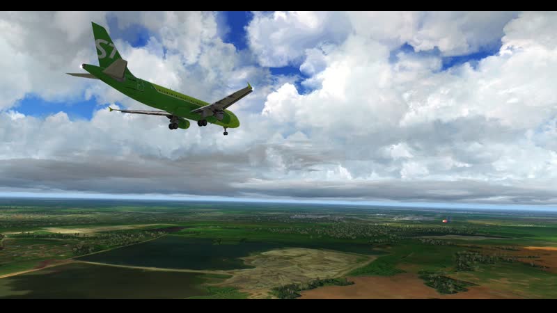 Landing at novosibirsk a320 s7 ivao vatsim hd prepar3d fsx