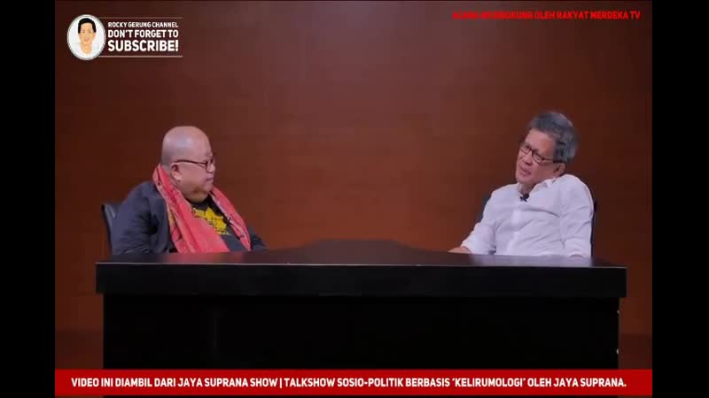 Alasan rocky gerung mempelajari filosofi