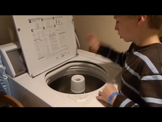 Whirled beat 10 year old boy drumming washing machine