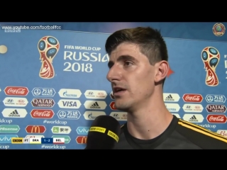 Brazil 1 belgium 2 thibaut courtois post match