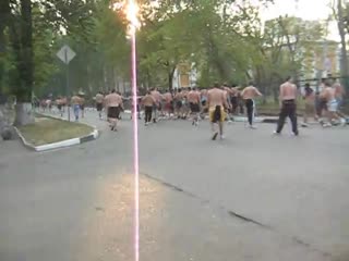 A crowd of fans were afraid of one traumatic gun