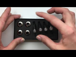 Наконечники кнопок блокирои дверей mercedes benz карбон