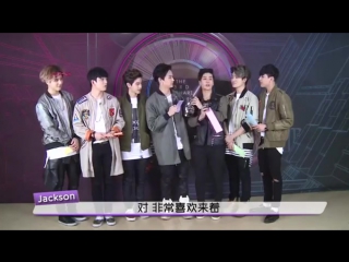 [interview] 150411 интервью got7 @ yinyuetai backstage