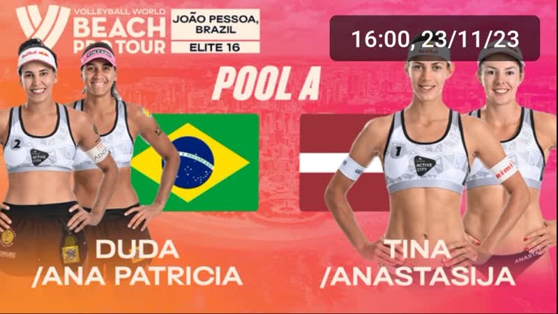 Duda/ana patrícia (bra) v anastasija/tina (lat) pool a joao pessoa 2023