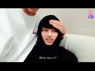 That live jun tried to repeat a quote minghao taught him “you say you love the sun but you wear sunblock you