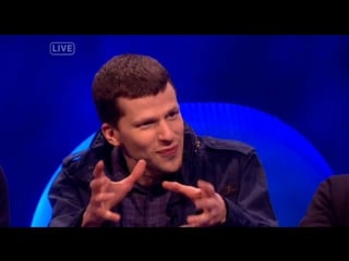 The last leg 8x02 jesse eisenberg, kunal nayyar