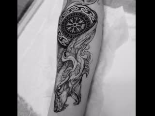 Wolf vegvísir (icelandic magical stave)