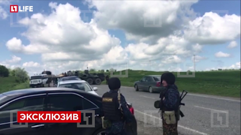 Появилось первое видео с места теракта в чечне