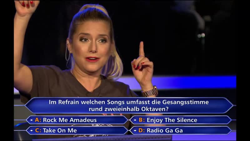 Take on me „wer wird millionär?“ jeanette biedermann