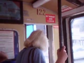Случай в украинском трамвае (огого видео)