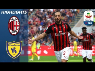 Milan 3 1 chievo higuain double sees rossoneri past chievo serie a