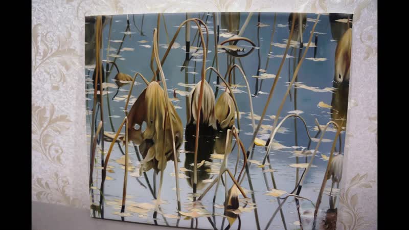 Застывшее в осени, картина 50х60см художественная артель калужский путник