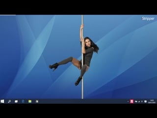 Valeria stripping on your desktop with istripper