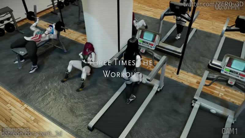Three porn video – Three times the workout [female x futa] sfm