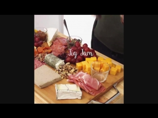 Decadent meat & cheese platter