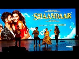 Shaam shaandaar song launch with shahid and alia