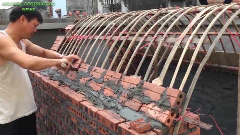 Construction techniques creative brick dome with formwork structure great co