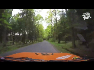 Rally car dashcam rollover podbrdská rally legend 2016