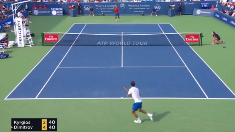 Nick kyrgios vs grigor dimitrov highlights cincinnati 2017