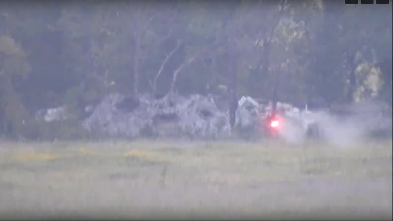 Птур по блиндажу укропов