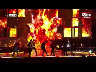 161202 mama 방탄소년단(bts) boy meet evil 피 땀 눈물(porn sweat tears) 불타오르네(fire)