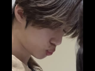 Young woman with soft lips