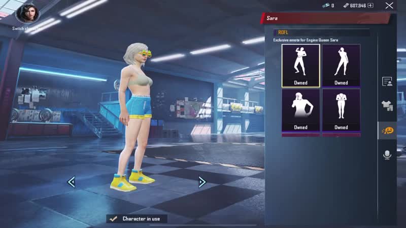 [fatalfrag pubg mobile] opening new character sara and upgraded to max level 10 pubg mobile