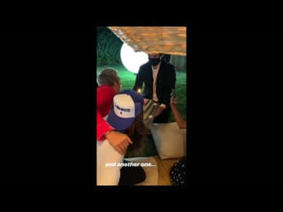 Heidi klum, sara alviti & thomas hayo instagram stories