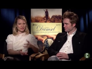 Collider robert pattinson and mia wasikowska on ‘damsel’, movie horses and clog dancing