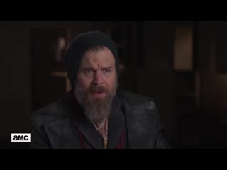 Ryan hurst in the making of the walking молодые s9 ep12 "guardians"