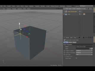 Create cluster this command transforms the current mesh selection (points, polygons,edges) into a cluster