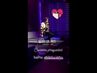 New video of jorge answering the fans question today in mexico city on universal mexico private event via @umusicmexico instagra