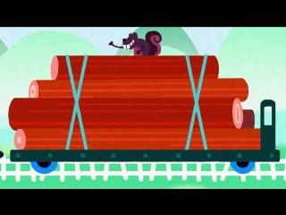 Riding on a train, the train song by storybots