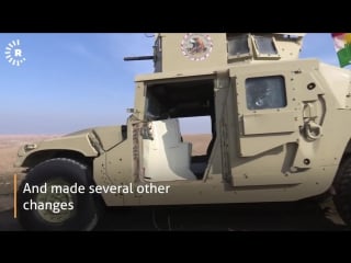 Peshmerga makes unmanned vehicle equipped with guns and camera