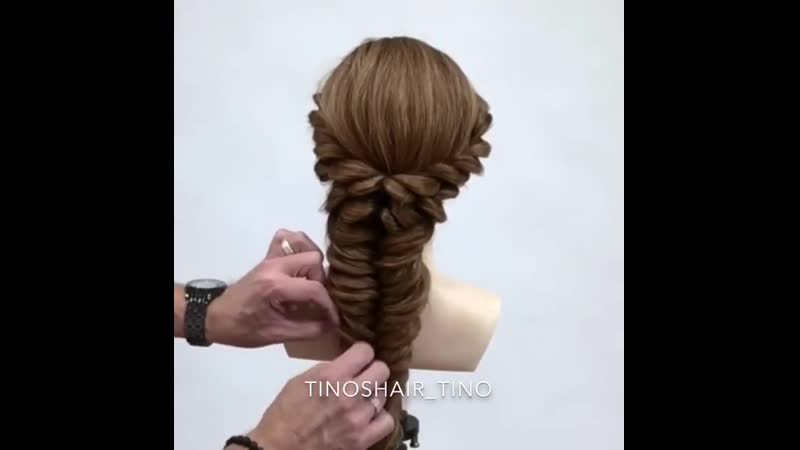 Две романтические укладки с косичкой