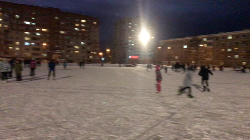 Активный отдых на катке в выходные дни