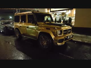 Gold brabus g700 london carspotting