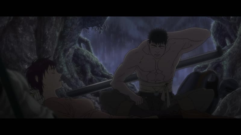 Берсерк золотой век битва за долдрей | гатс &amp; каска (в пещере)