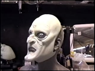 Spider man green goblin hybrid animatronic make up performed by tom woodruff jr