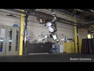 Boston dynamics научила робота atlas выполнять гимнастические упражнения