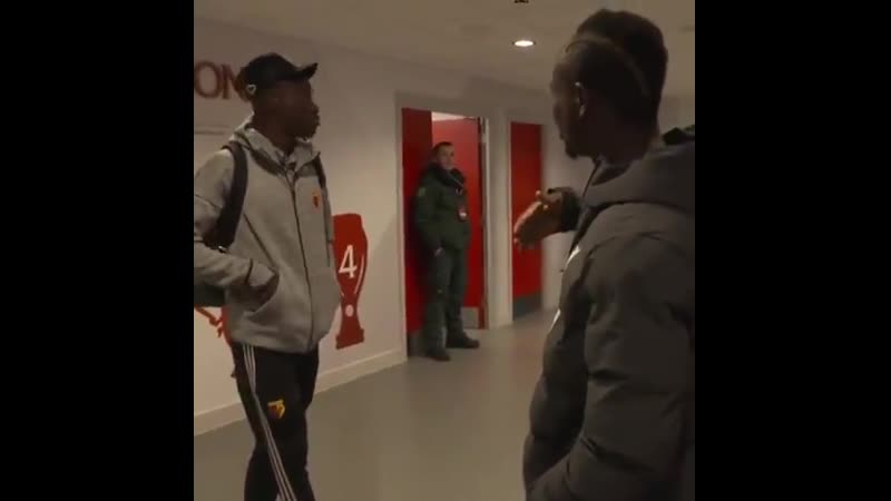 Sadio mane wishing troy deeney a merry christmas and telling him to look after his countryman ismaila sarr absolute class ️