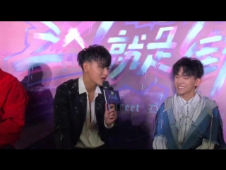 180103 ztao @ "street dance of china" media interview