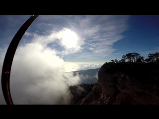 Speedflying morning on ai petri mountain in crimea[1]