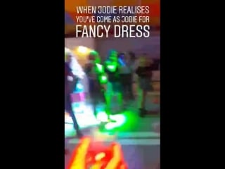 Spain filming wraps with fancy dress party where everyone in the crew surprised jodie whittaker dressed as thirteen!