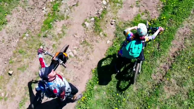 Almaty kimassar butakoa bike adventure mavic air drone video 02 06 2018