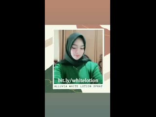 Before after wanita berjilbab ini pun merawat kulit dg white lotion alluvia